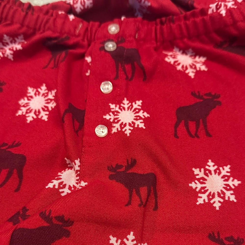 Abercrombie Red Moose Holiday and Snowflake Pajama Bottoms Lounge Pants NWOT